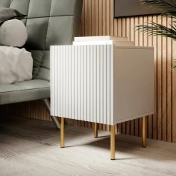 Comodino classico bianco 50x40x55h cm - Newton