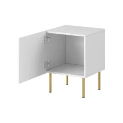 Comodino classico bianco 50x40x55h cm - Newton