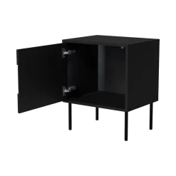 Comodino classico nero 50x40x61h cm - Set di 2 comodini Ussana