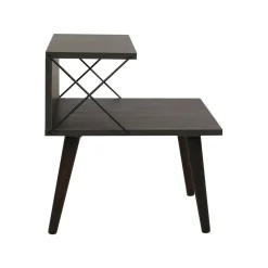 Comodino design grigio cenere 50x40x55h cm - Newton