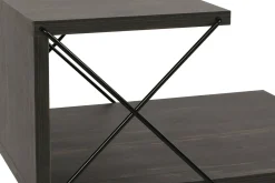 Comodino design grigio cenere 50x40x55h cm - Newton