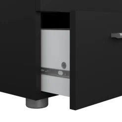 Comodino design nero 40x40x42h cm - Fedora