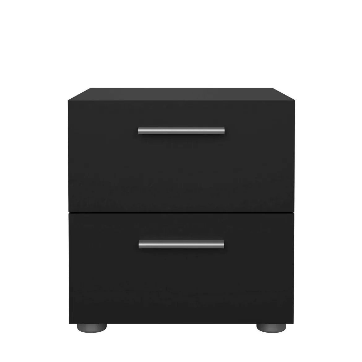 Comodino design nero 40x40x42h cm - Fedora