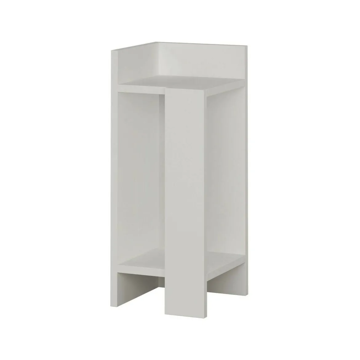 Comodino in legno bianco 25x27x60h cm - Asterix