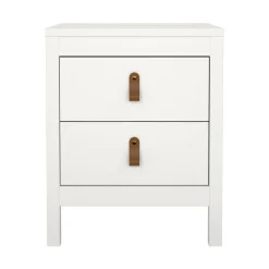 Comodino in legno bianco 43x38x54h cm - Fred