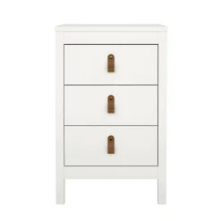 Comodino in legno bianco 43x40x58h cm - Alichin