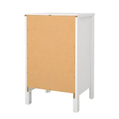 Comodino in legno bianco 43x40x58h cm - Alichin