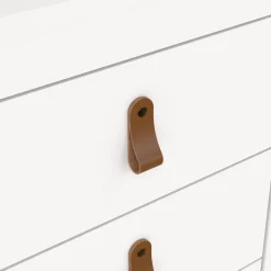 Comodino in legno bianco 43x40x58h cm - Alichin