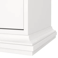 Comodino in legno bianco 45x40x50h cm - Alonso