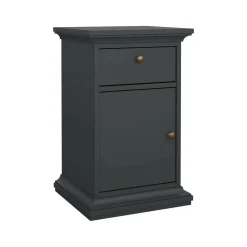 Comodino in legno grigio 43x40x69h cm - Mauricette