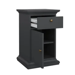 Comodino in legno grigio 50x39x72h cm - Antenati