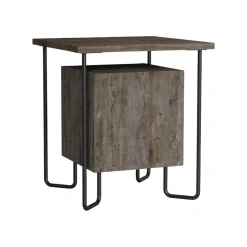 Comodino in legno marrone 40x40x45h cm - Nargis
