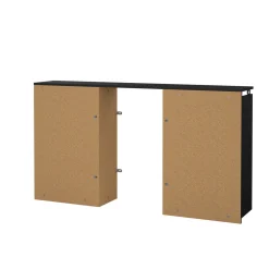 Comodino in legno nero 144x26x79h cm - Arnaboldi