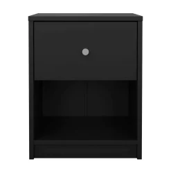 Comodino in legno nero 37x30x48h cm - Kastri