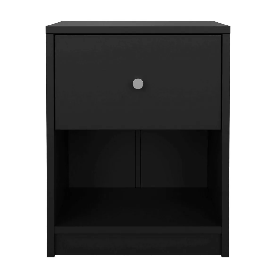 Comodino in legno nero 37x30x48h cm - Kastri