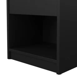 Comodino in legno nero 37x30x48h cm - Kastri