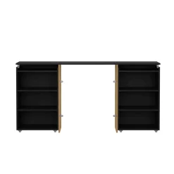 Comodino in legno nero 164x26x79h cm - Shary