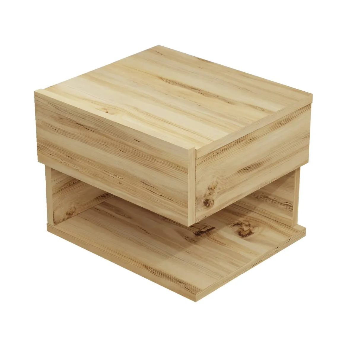 Comodino in legno quercia 40x31x35h cm - Gerardo
