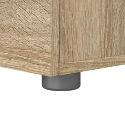 Comodino in legno quercia 40x40x42h cm - Apolla
