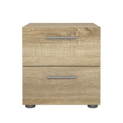 Comodino in legno quercia 40x40x42h cm - Apolla