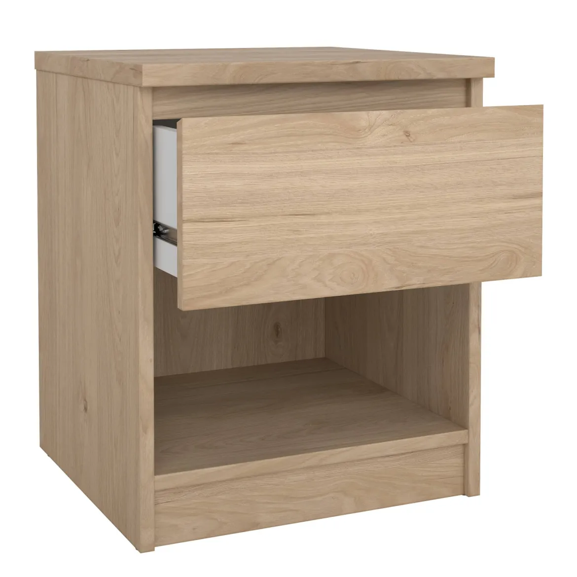 Comodino in legno rovere 40x40x49h cm - Scolastica