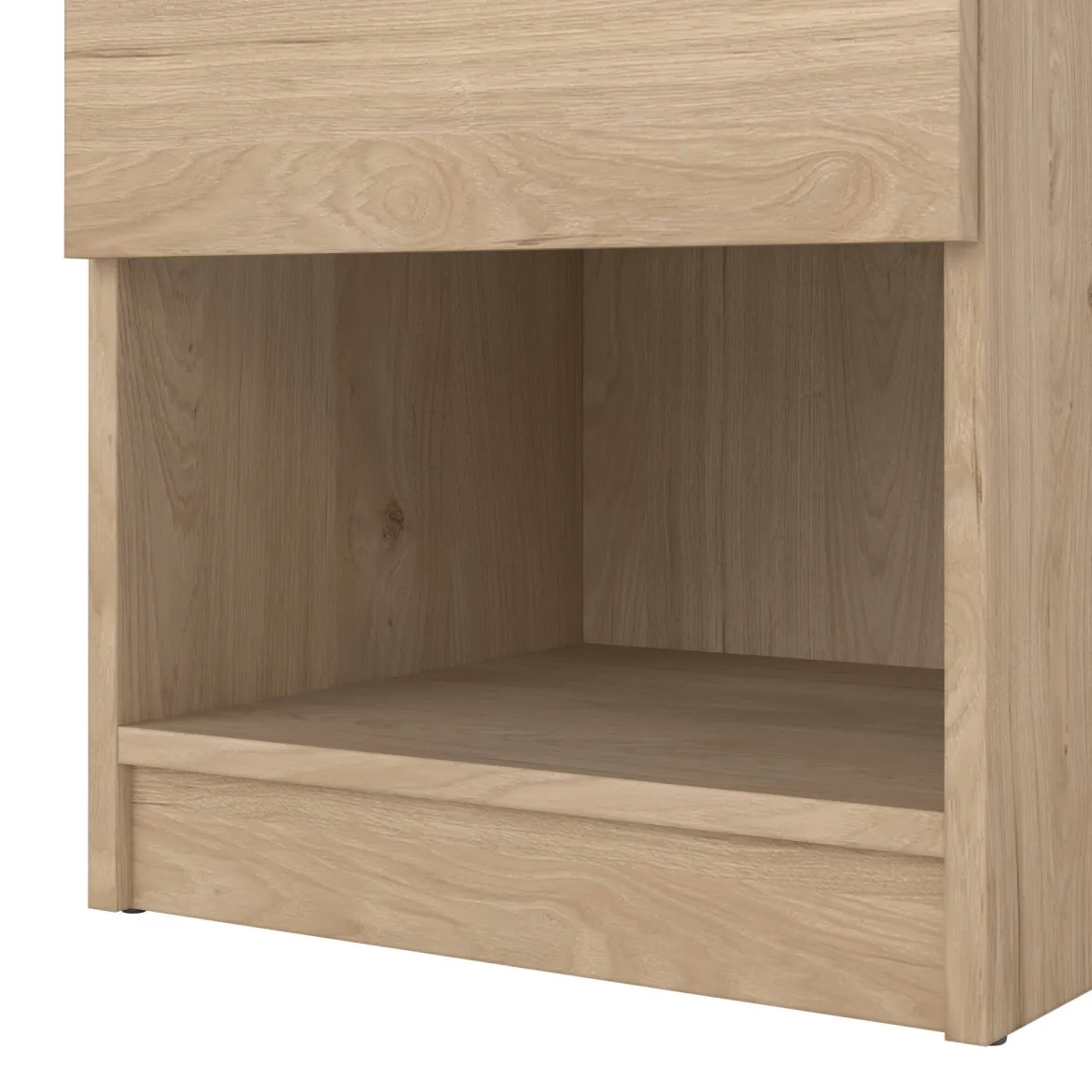 Comodino in legno rovere 40x40x49h cm - Scolastica