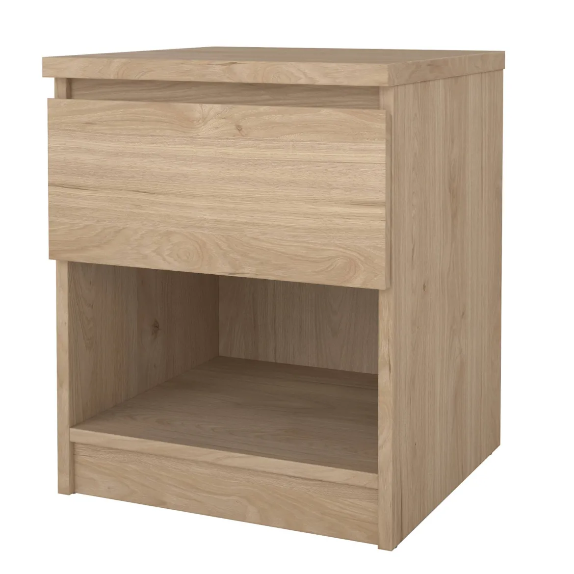 Comodino in legno rovere 40x40x49h cm - Scolastica