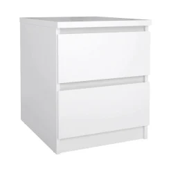 Comodino minimal bianco lucido 50x40x49h cm - Azar