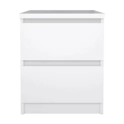 Comodino minimal bianco lucido 50x40x49h cm - Azar