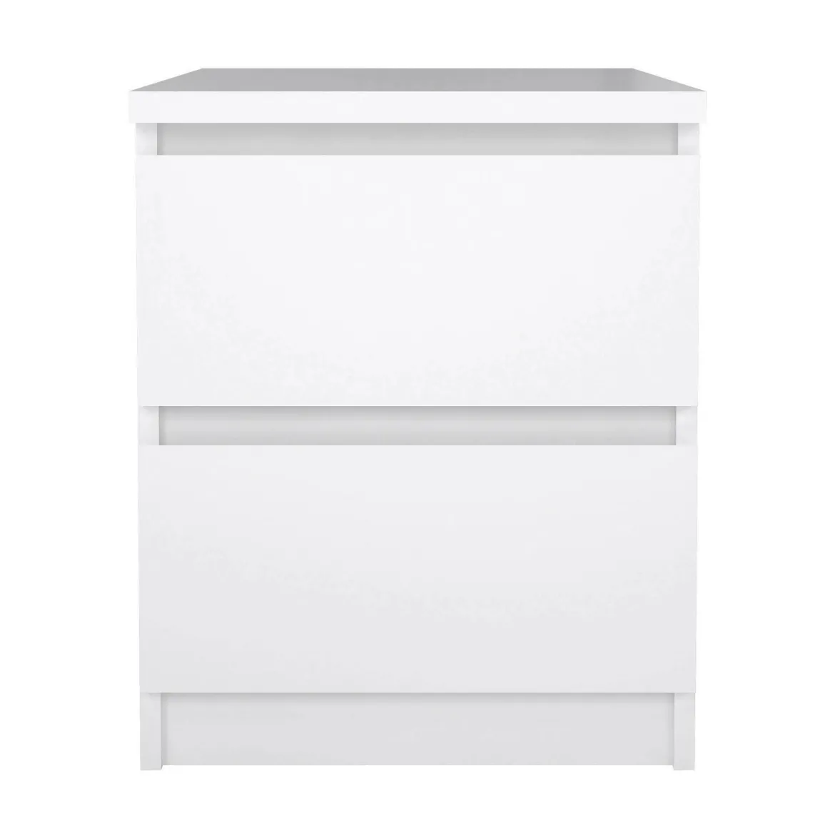 Comodino minimal bianco lucido 50x40x49h cm - Azar