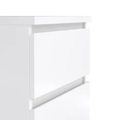 Comodino minimal bianco lucido 50x40x49h cm - Azar