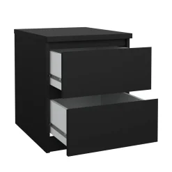 Comodino minimal nero 50x40x49h cm - Daiki