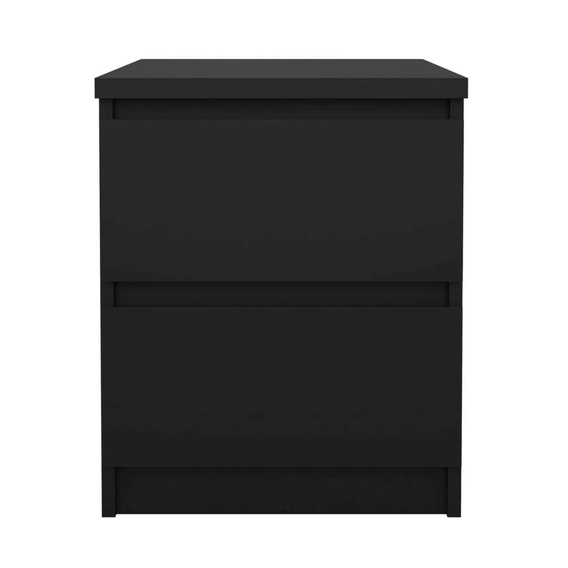 Comodino minimal nero 50x40x49h cm - Daiki