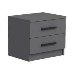 Comodino moderno antracite 50x47x40h cm - Iune