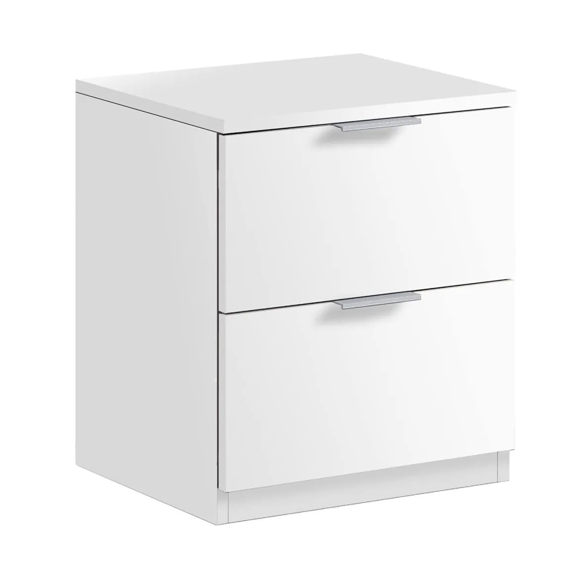 Comodino moderno bianco 39x31x35h cm - Auring