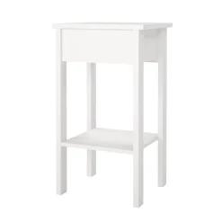 Comodino moderno bianco 40x34x70h cm - Inday
