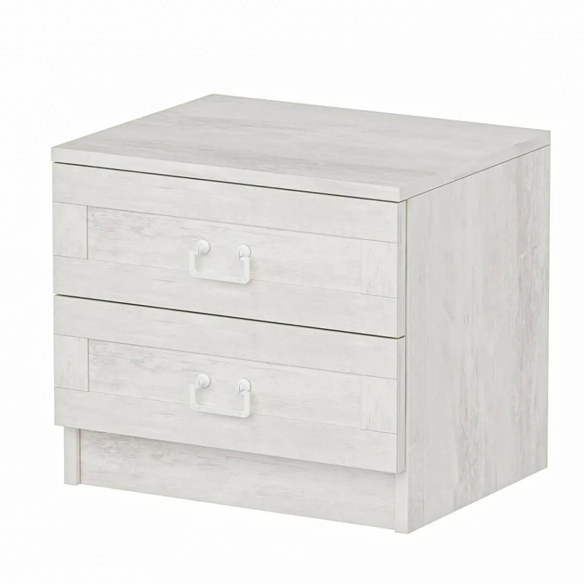 Comodino moderno bianco 54x47x40h cm - Ludovic
