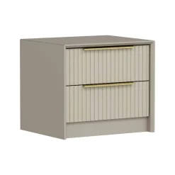 Comodino moderno cemento 53x45x45h cm - Moke
