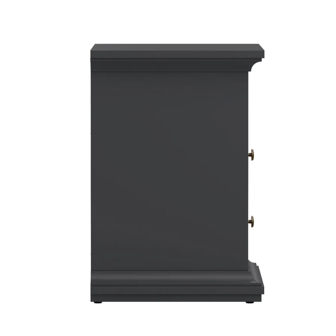Comodino moderno grigio 43x40x58h cm - Alichin
