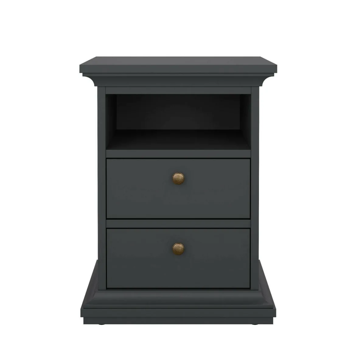 Comodino moderno grigio 43x40x58h cm - Alichin