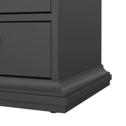 Comodino moderno grigio 43x40x58h cm - Alichin