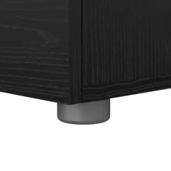 Comodino moderno nero 40x40x42h cm - Apolla