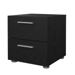 Comodino moderno nero 40x40x42h cm - Apolla