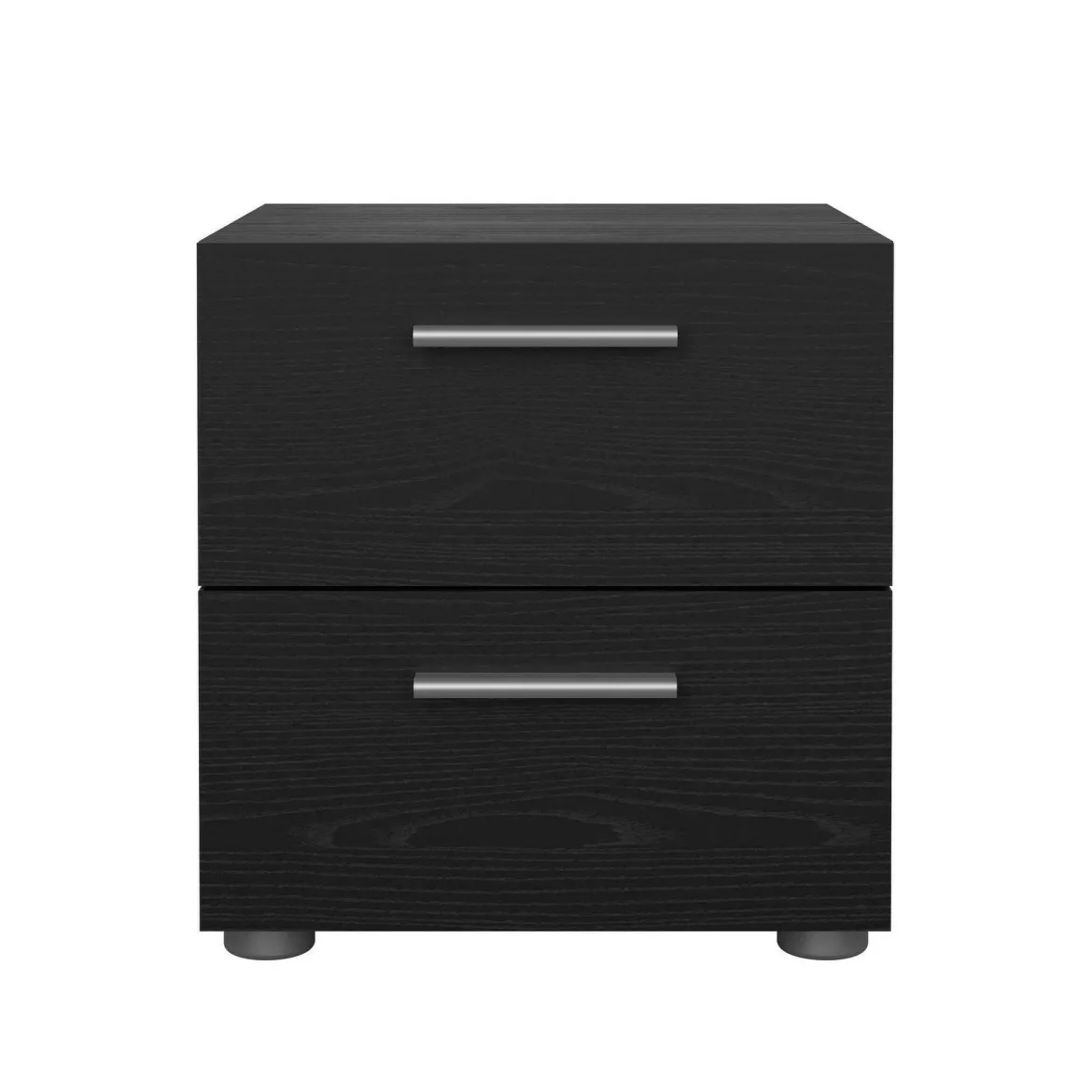 Comodino moderno nero 40x40x42h cm - Apolla