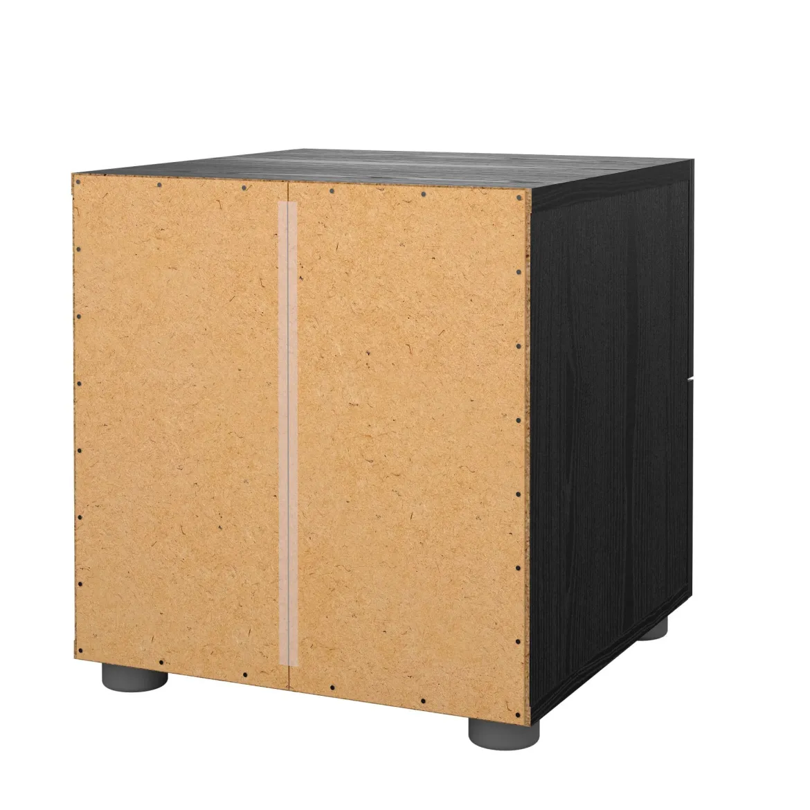 Comodino moderno nero 40x40x42h cm - Apolla
