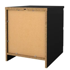 Comodino moderno nero 50x40x49h cm - Azar