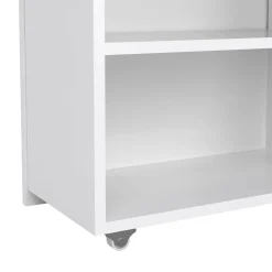 Comodino 4 ripiani bianco lucido 144x26x79h cm - Peridoto