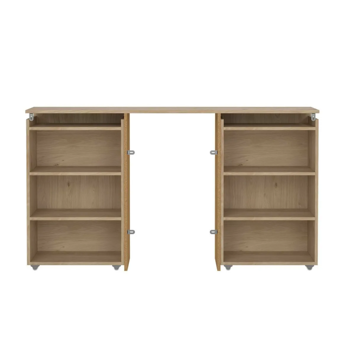Comodino 7 ripiani rovere 144x26x79h cm - Arnaboldi