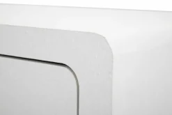 Comodino 1 ripiano bianco e oro 60x32x79h cm - Suze