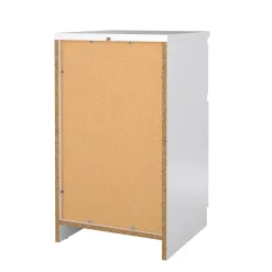 Comodino 1 ripiano bianco lucido 40x40x70h cm - Delfini